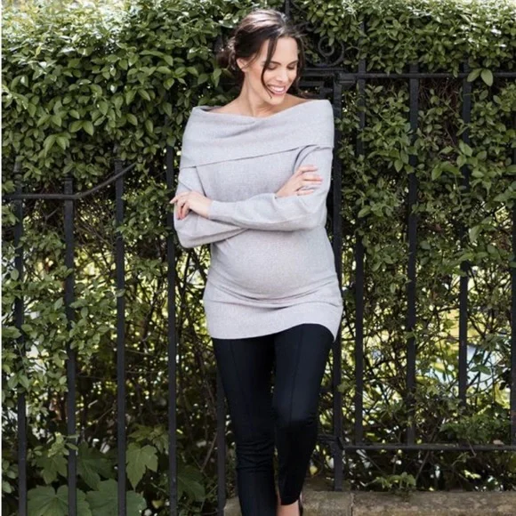 Seraphine Fold Over Knitted Tunic/Dress - Picture 3 of 11